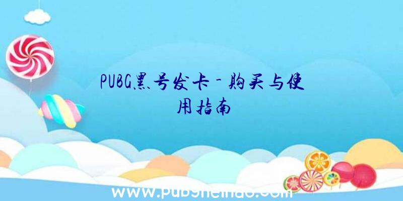 PUBG黑号发卡